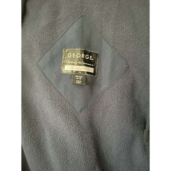 George Blue Uniform Fleece Lined Hooded Nylon Girls' Parka Jacket Size XS 4-5 - Picture 12 of 12